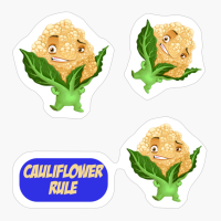 Cute Cauliflower Veggie Mascot Pack