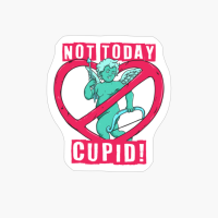 Not Today Cupid Funny Sarcastic Anti Valentines Day Gift