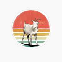 Cute Goat Retro Vintage Style - Goat Gifts For Goat Lovers