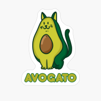 Avogato Avocado Cat Funny Vegan Gifts