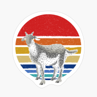 Goat Gifts For Goat Lovers - Cute Goat Retro Vintage Style