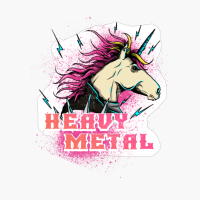 Funny Heavy Metal Unicorn Shirt Metalhead Unicorn Women Men
