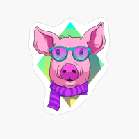 Hipster Pig Cute Pigs Lover Gifts Ideas Men Women