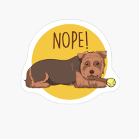 Nope! Lazy Yorkshire Funny Dog Shirt Gifts For Yorkie Lovers
