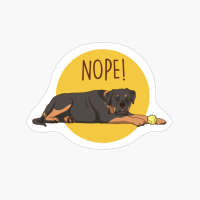 Nope! Lazy Rottweiler Funny Dog Shirt And Rottweiler Gifts