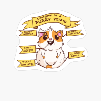 Anatomy Of A Furry Potato Funny Guinea Pig Lover Gifts