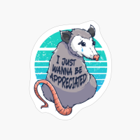 Emotional Opossum I Just Wanna Be Appreciated Opossum Gifts