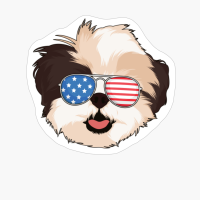 Shih Tzu 4th Of July American USA Patriotic Dog Gift