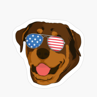 Rottweiler 4th Of July American USA Patriotic Dog Gift