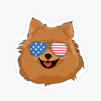 Pomeranian 4th Of July American USA Patriotic Dog Gift