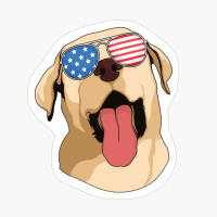 Labrador 4th Of July American USA Patriotic Dog Gift