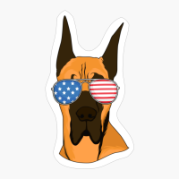 Great Dane 4th Of July American USA Patriotic Dog Gift