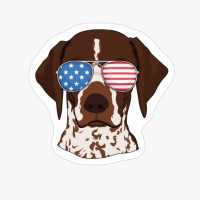 German Shorthaired Pointer 4th Of July USA Patriotic Dog