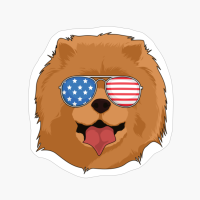 Chow Chow 4th Of July American USA Patriotic Dog Gift
