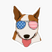 Bull Terrier 4th Of July American USA Patriotic Dog Gift