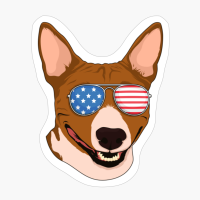 Basenji 4th Of July American USA Patriotic Dog Gift