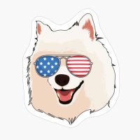 American Eskimo 4th Of July American USA Patriotic Dog Gift