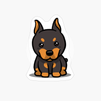 Cute Kawaii Doberman Chibi Dog Lover Gift Idea