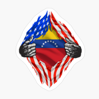 Super Venezuelan Heritage Venezuela Roots USA Flag Gift