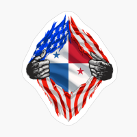 Super Panamanian Heritage Panama Roots USA Flag Gift