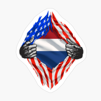Super Dutch Heritage Netherlands Roots USA Flag Gift