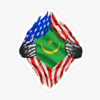 Super Mauritanian Heritage Mauritania Roots USA Flag Gift
