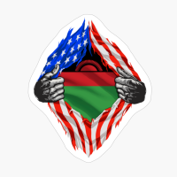 Super Malawian Heritage Malawi Roots USA Flag Gift
