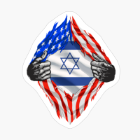 Super Israeli Heritage Israel Roots USA Flag Gift