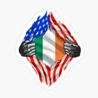 Super Irish Heritage Ireland Roots USA Flag Gift