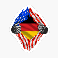 Super German Heritage Germany Roots USA Flag Gift