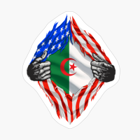 Super Algerian Heritage Algeria Roots USA Flag Gift