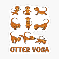 Otter Yoga Otter Yoga Pose Meditation Men Women Kids