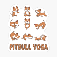 Pit Bull Yoga Shirt Pitbull Yoga Pose Meditation