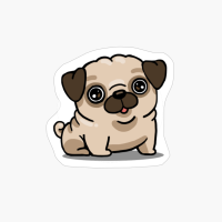 Cute Kawaii Pug Chibi Dog Lover Gift Idea