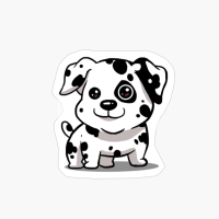 Cute Kawaii Dalmatian Chibi Dog Lover Gift Idea