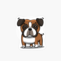Cute Kawaii Boxer Chibi Dog Lover Gift Idea