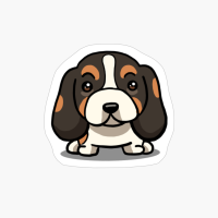 Cute Kawaii Basset Hound Chibi Dog Lover Gift Idea