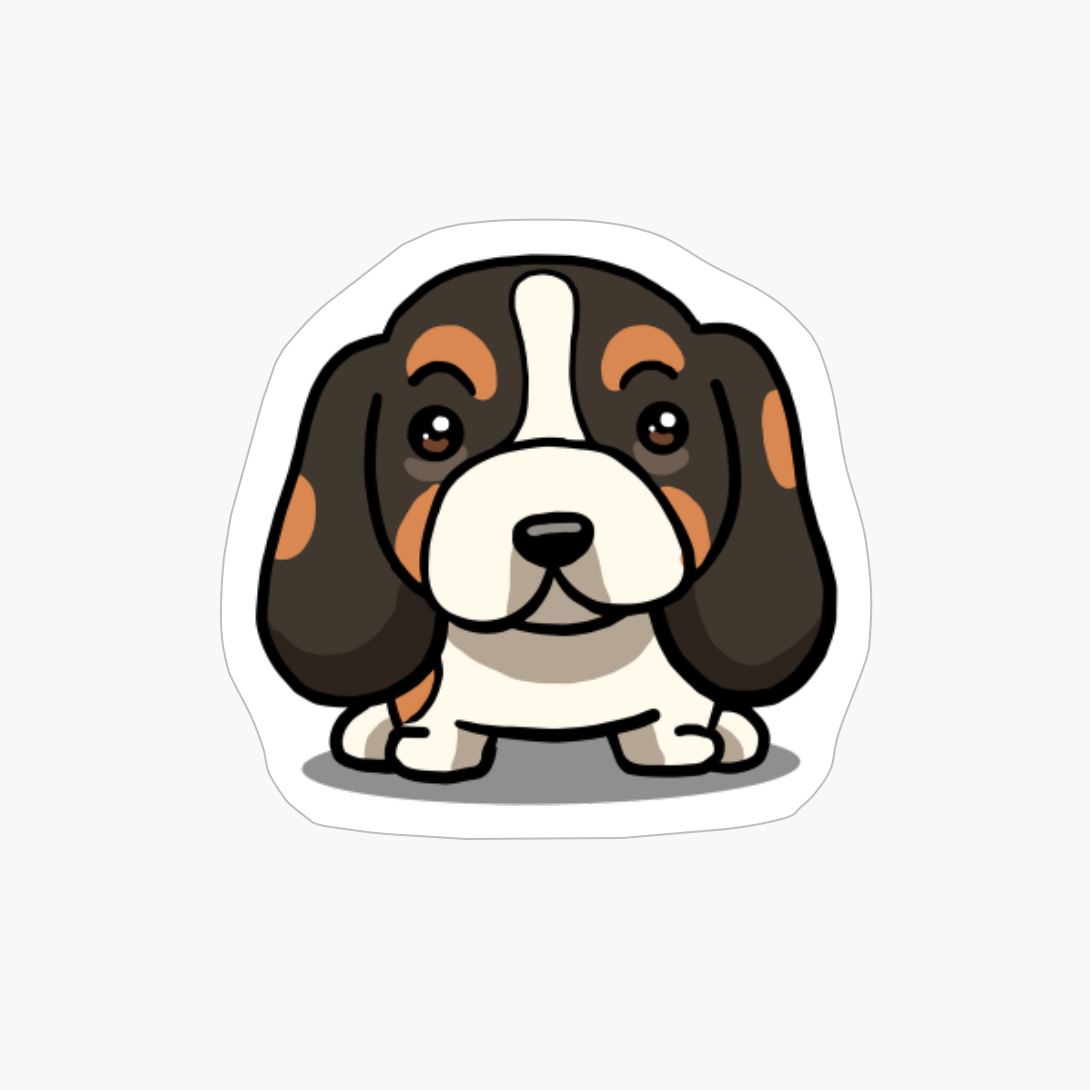 Cute Kawaii Basset Hound Chibi Dog Lover Gift Idea