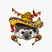 Cinco De Mayo Hedgehog Mexican Lover Sombrero Hedgehog Gifts
