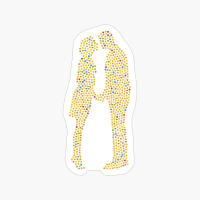 Cute Couple Kissing Emoji Design