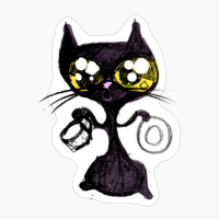 Funny Black Cat Cute Cat @manuelunsui