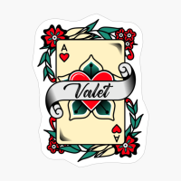 Valet With An Ace Of Hearts Graphic