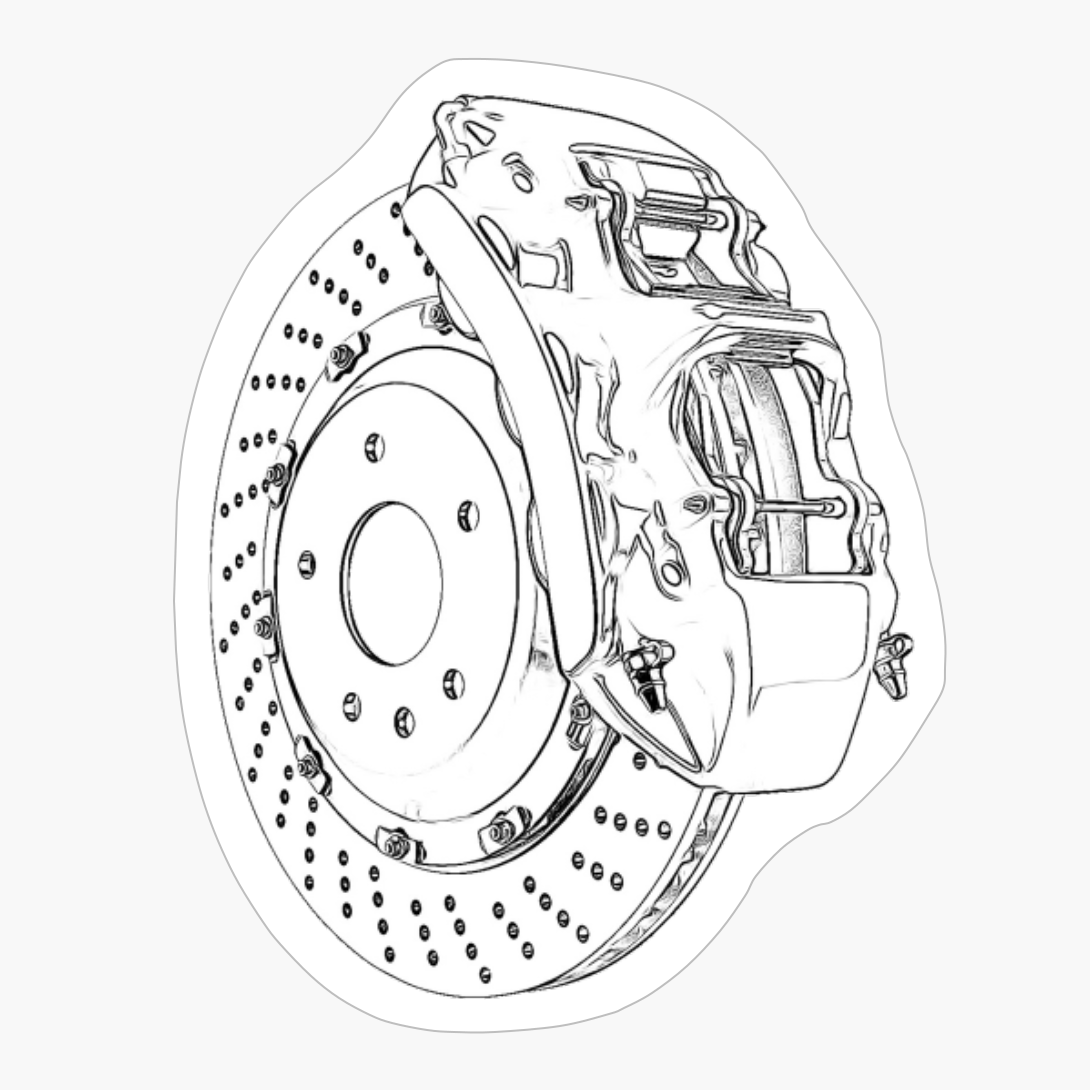 Brake Disc Wireframe