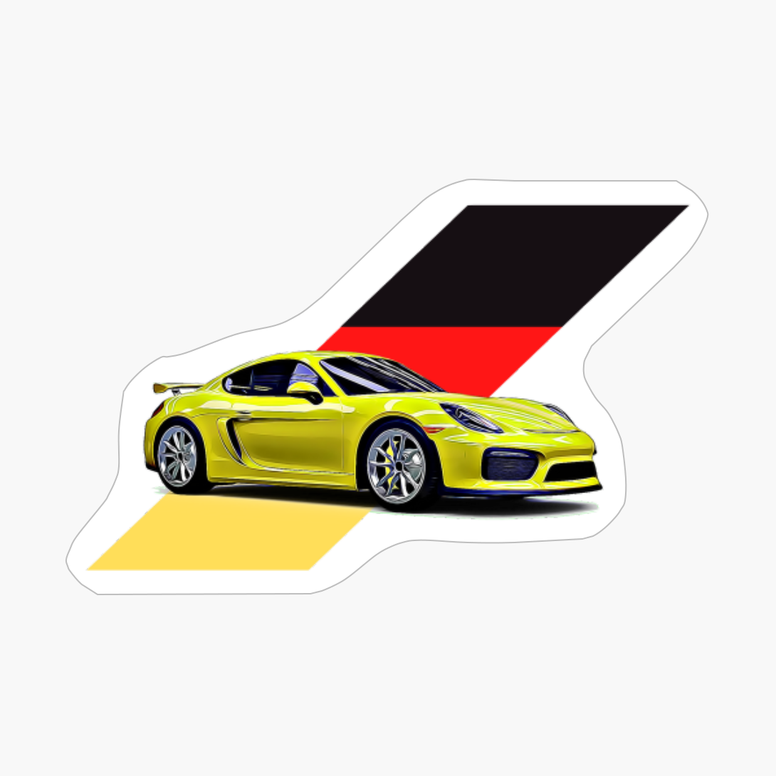 Cayman GT4 German Print