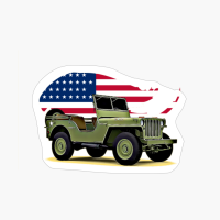 Willys Jeep USA Print