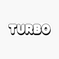 Turbo Word White Print