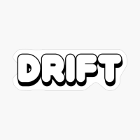 Drift Word White Print
