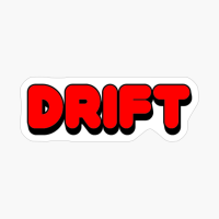 Drift Word Red Print