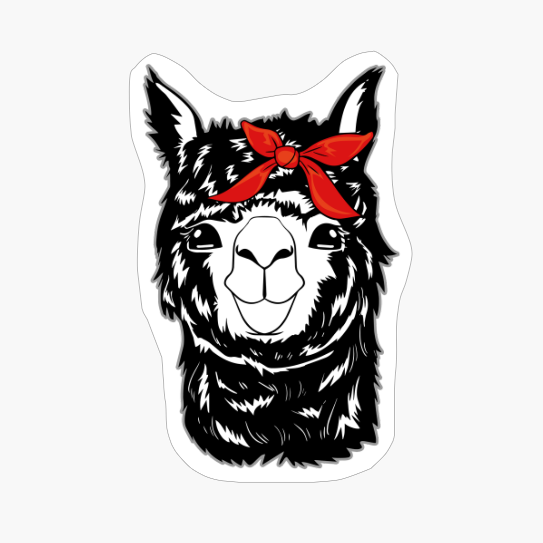 Alpaca Funny Bandana Llama Lover Graphic Cute Animal Gift