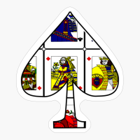 Ace Playing Card Print For Card Players And Magicians